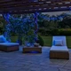 Гірлянда Нитка вулична 50 м 500 LED на сонячній батареї IP65, Світлодіодна новорічна гірлянда на чорному проводі без підключення до мережі для дерев, саду, тераси, балкона та альтанки, Синій - зображення 7