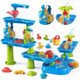 Stolik wodny Woopie 6 w 1 Piaskownica ogromny aquapark wodospad tor wodny 6-poziomowy modułowy 55716 (5906280655716) - obraz 1