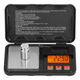 Электронные весы ювелирные карманные CX-Toolbox 200г 0,01г с калибровочной гирей для взвешивания монет и драгоценных металлов в футляре-книжке - изображение 2
