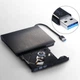 Внешний оптический привод U&P WAZ-DC1 DVD-RW USB 3.0 Black (WAZ-DC1-BK) - изображение 5