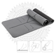 Zestaw do jogi HMS Mata TPE YM10 + Kostka KJ02 + Pasek SJ02 Gray (5908261684517) - obraz 2