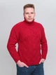 Свитер мужской красный шерстяной зимний с горлом 230-519-8 L - изображение 1