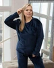 Теплая двусторонняя махровая пижама 3XL Морская волна - изображение 4