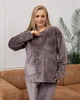 Теплая двусторонняя махровая пижама 3XL Шоколадный - изображение 2