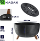 Doniczka na nóżkach Kadax z wkładką na dno Czarny 47 cm (5903699496039) - obraz 2