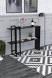 Консольный столик в стиле лофт EcoLoft Лорель DSP-1266 Черный - изображение 1