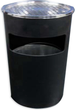 Kosz na śmieci OKKO T-Y0617M z popielniczką 17 l Czarny (4772013257318) - obraz 1