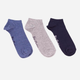 Набір жіночих шкарпеток коротких бавовняних Lee Cooper Snesocks 736 Синій/Сірий (5906598069564) - зображення 1