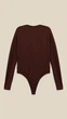 Боди однотонный женский LAWA WBC02452 2XL Шоколадный shop (2888000019509) - изображение 5