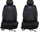 Накидки на сиденье автомобиля EVAtech ECO PRO Ford черный ромб с черной нитью черный кант 2 шт (SCASDRBBB2V010) - изображение 1