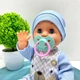 Пупс функциональный Чудо Малыш 7 функций бутылочка соска горшок в комплекте 33 см Голубой (2430YLL-T-DM-UA) - изображение 3