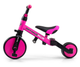 Rowerek trójkołowy Milly Mally Optimus Plus 4w1 różowy 5304 (5901761128512) - obraz 7