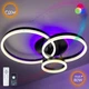 Светильник потолочный светодиодный GENNY ROUND RGB 80W 4R 605x420 BLACK 220V IP20 с пультом ДУ - изображение 1