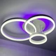 Светильник потолочный светодиодный GENNY ROUND RGB 80W 4R 605x420 WHITE 220V IP20 с пультом ДУ - изображение 4