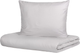 Komplet pościeli Homla Basic Agnes Poszewka na pościel 220 x 200 cm + 2 poszewki na poduszki 70 x 80 cm satynowy żakardowy Szary (5902869952641) - obraz 1