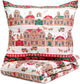 Комплект постільної білизни Homla Lapland Підковдра 160 x 200 см + 2 наволочки 70 x 80 см з мікрофібри в будиночки Різнокольоровий (5904183858555) - зображення 1