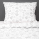 Комплект постільної білизни Homla Simply Scandy Lugn Підковдра 160 x 200 см см + 2 наволочки 70 x 80 см бавовняний в сніжинки Білий (5902869942000) - зображення 16