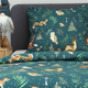 Комплект постільної білизни Homla Magic Moments Padu Підковдра 160 x 200 см + 2 наволочки 70 x 80 см бавовняний в тварини Зелений (5904183829913) - зображення 3