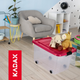Кошик-органайзер Kadax з кришкою на колесах рожевий 60 л (5903699425909) - зображення 6