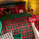 Комплект постільної білизни Homla Holly Jolly Tartan Підковдра 220 x 200 см + 2 наволочки 70 x 80 см бавовняний в клітинку Червоно-зелений (5902869942031) - зображення 13