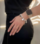 Браслет шарм на руку с котиками и лапками Fashion Jewerly серебристый (SVS) - изображение 3