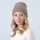 Шапка женская LuckyLOOK Бини ЯРЕМА 857-636 One Size Коричневый (2933534857636) - изображение 3