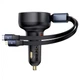 Автомобильное Зарядное Устройство Baseus Enjoyment Pro Car Charger C+Retractable C & iP Cable 60W black - изображение 4
