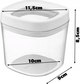 Zestaw pojemnikow Kadax Duna 60 ml 1 l 1.8 l 3 szt (5903699472682) - obraz 3