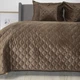 Покрывало двуспальное ТЕП Velour Ромб круглый 4-00516_33943 180х240 см кофейное 5232750 - изображение 3