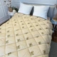 Ковдра полуторна стьобана зимова зі штучної вовни Leri Max Pur Wool 21469 150х210 см коричнева 5149678 - зображення 5