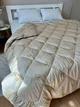 Одеяло полуторное закрытое зимнее из шерсти Leri Max Pure Wool 21503 150х210 см бежевое 5150425 - изображение 3