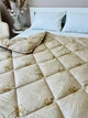 Одеяло полуторное закрытое зимнее из шерсти Leri Max Pure Wool 21503 150х210 см бежевое 5150425 - изображение 4
