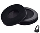Амбушюры велюровые для наушников Pioneer HDJ-Cue1 black черные - изображение 1