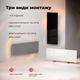 Конвектор Aeno Premium Eco Smart GH3S LED White (AGH0003S) - зображення 8