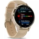Смарт-часы Garmin Venu3S Soft Gold S.Steel Bezel w.French GrayCase and Leather Band (010-02785-55) - изображение 3
