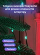 Умная смарт гирлянда роса usb для елки с кольцом для новогоднего декора Smart Lights RGB Bluetooth + пульт светодиодная разноцветная юсб штора конский хвост с управлением через смартфон высота 2 метра 200 LED (MTL22) - изображение 3