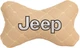 Подушка на подголовник автомобиля EVAtech ECO 27 х 16 см Jeep бежевый ромб с бежевой нитью (SPCRIIV014) - изображение 1