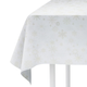 Obrus Homla Winter Glam Gold Snow w śnieżynki Biały 130 x 180 cm (5902869978795) - obraz 1