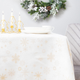 Obrus Homla Winter Glam Gold Snow w złote śnieżynki Biały 150 x 220 cm (5902869978788) - obraz 5