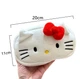 Пенал плюшевый Котик с бантом Hello Kitty стиль – мягкий пенал 20×11 см - изображение 4