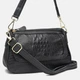 Женская кожаная сумка Borsa Leather K1211-black 4550620 - изображение 2