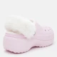 Женские кроксы утепленные Crocs Classic Platform Fuzz Lined Cg PkM 212854-6ZW 37-38 (W7) 23 см Pink Milk (198445326899) - изображение 5