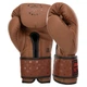 Перчатки боксерские кожаные ZELART BO-3843 (размер 14oz, коричневый-черный) - изображение 2