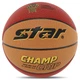 Мяч баскетбольный PU №7 STAR CHAMP GRIP (PU, бутил, оранжевый-коричневый) (BB4277C_Оранжево-коричневий) - изображение 1