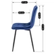 Комплект из 4 мягких кресел Just Relax ROBIN Navy Blue velour - изображение 6