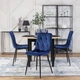 Комплект из 4 мягких кресел Just Relax ROBIN Navy Blue velour - изображение 7