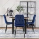 Комплект из 4 мягких кресел Just Relax ROBIN Navy Blue velour - изображение 12