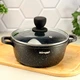 Кастрюля алюминиевая 24 см 4,5 л черная с крышкой RG-2107-24 Ringel Koriander - изображение 2