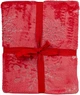 Плед Biltex Flannel Shine Snowflake Красный с фолингом Евро 200х220 см с новогодним принтом (4820298410710) - изображение 2