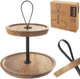 Двоярусна тортівниця Orion дерев'яна 30 см (8592381188696) - зображення 4